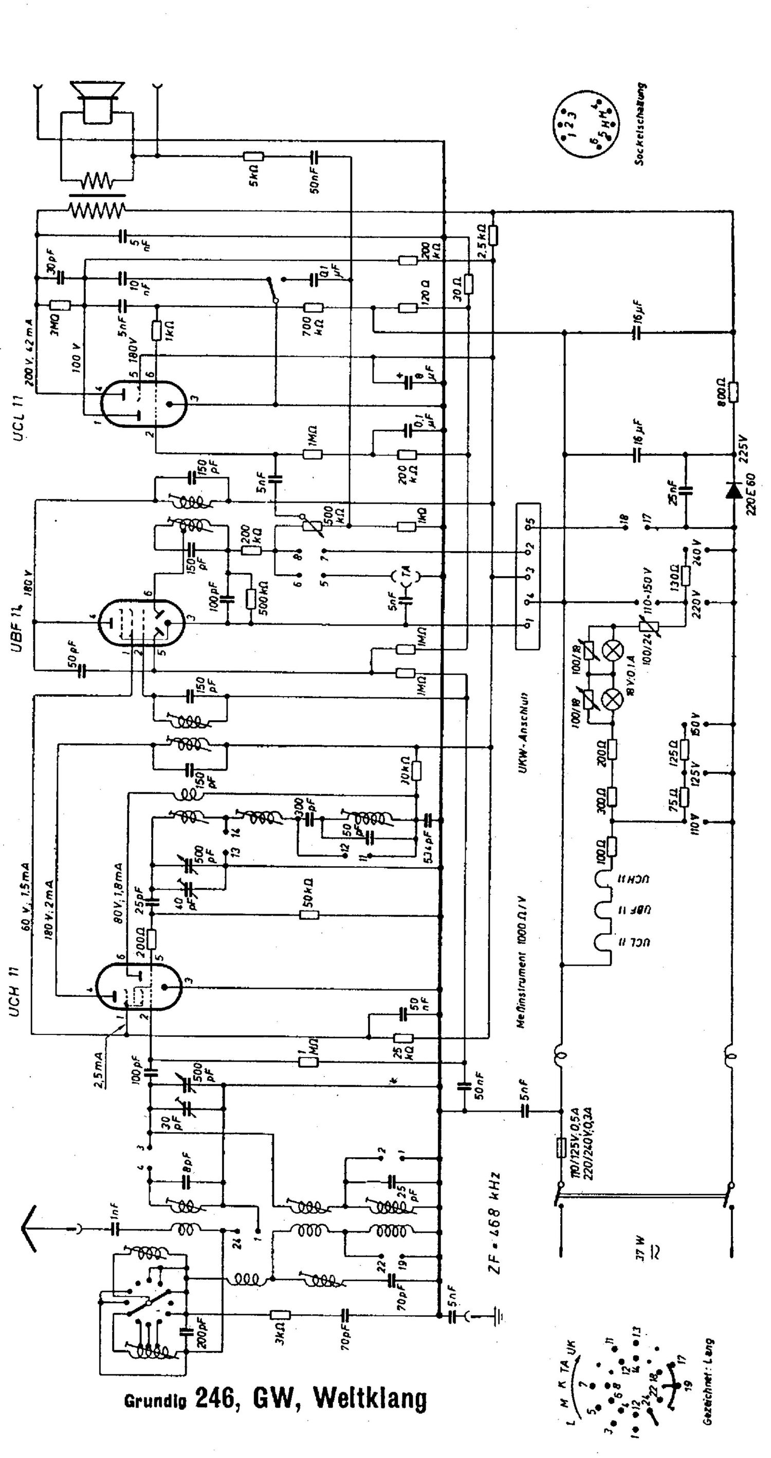 Grundig 246 GW Schematic