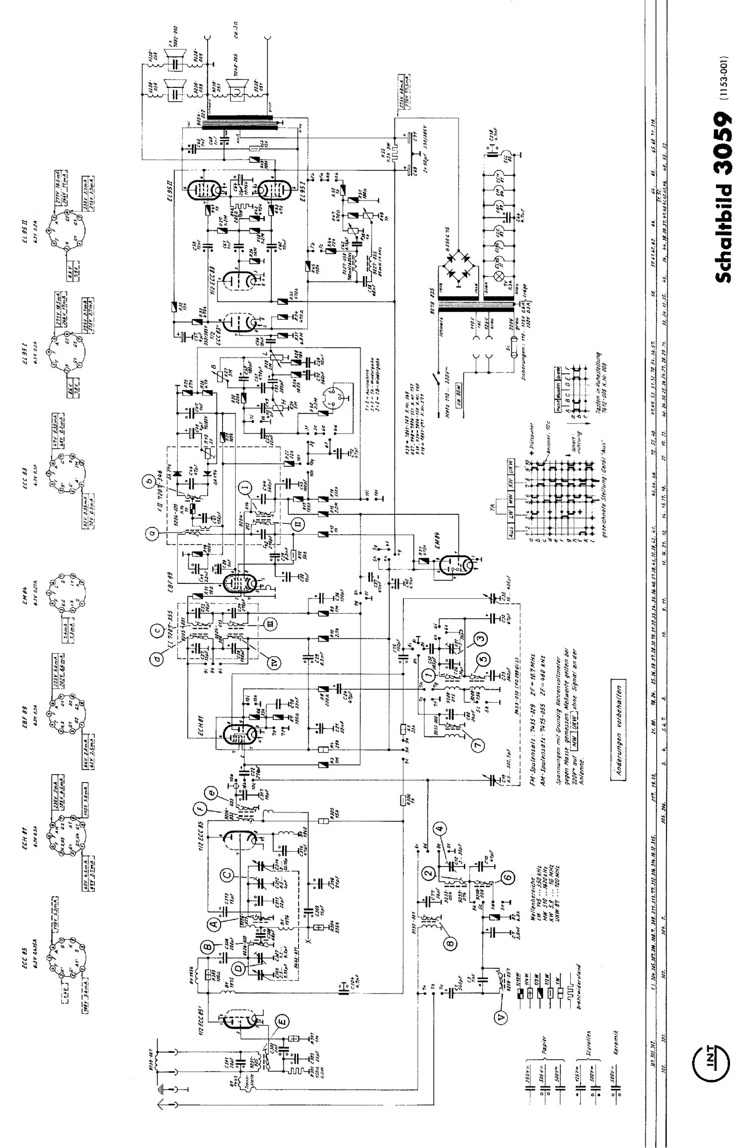 Grundig 3059 Schematic