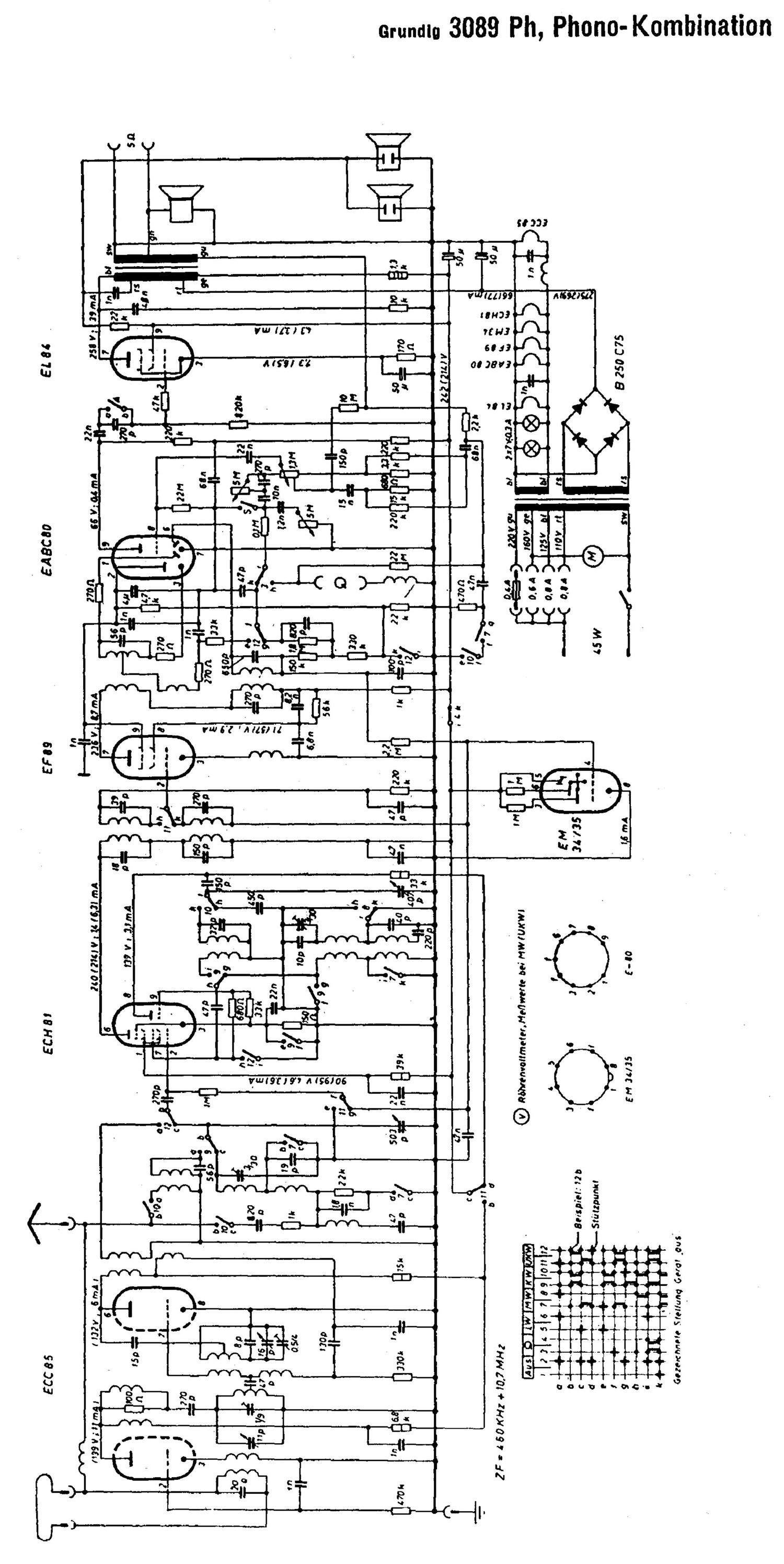 Grundig 3089 PH Schematic