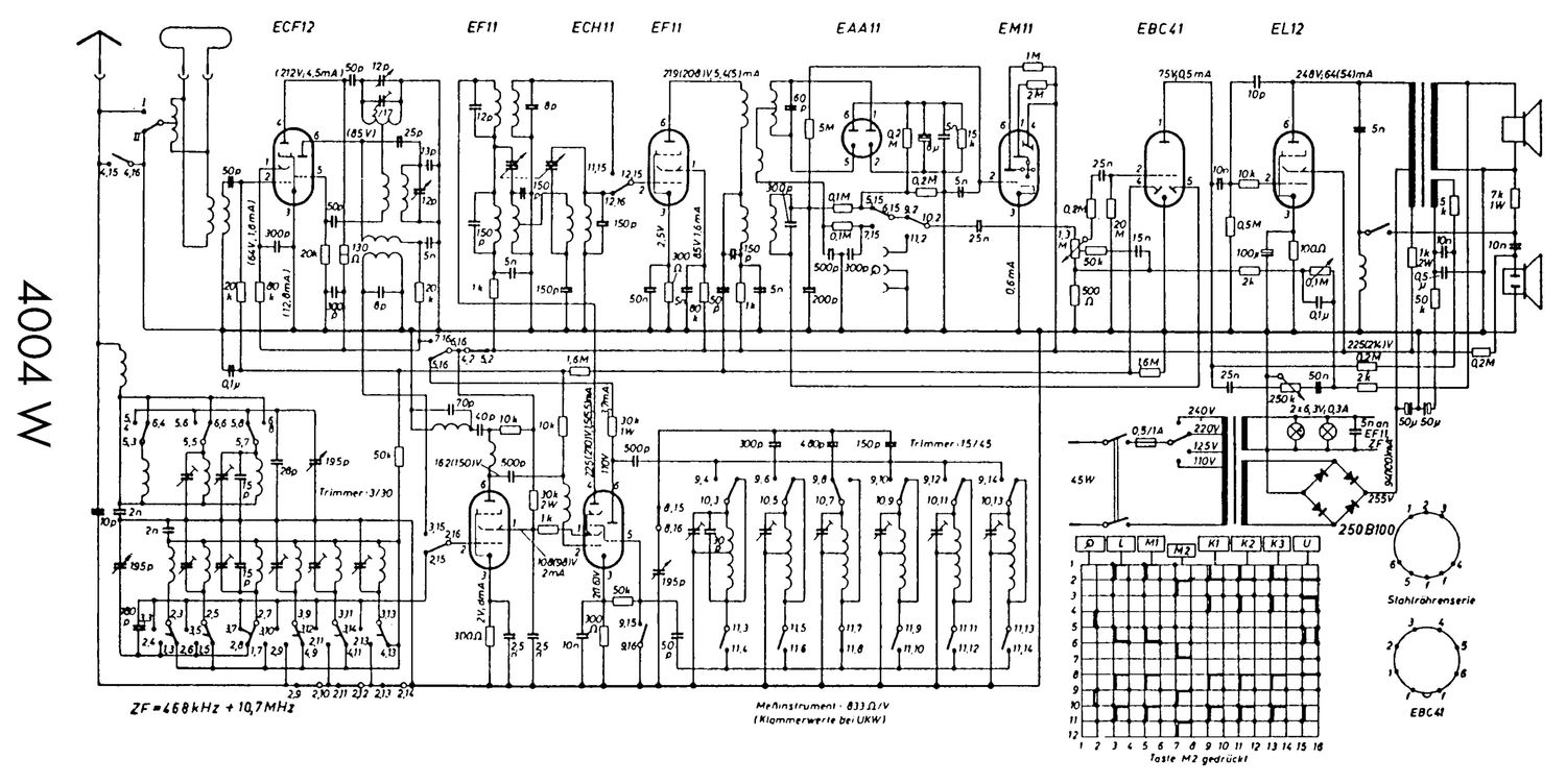 Grundig 4004 W Schematic