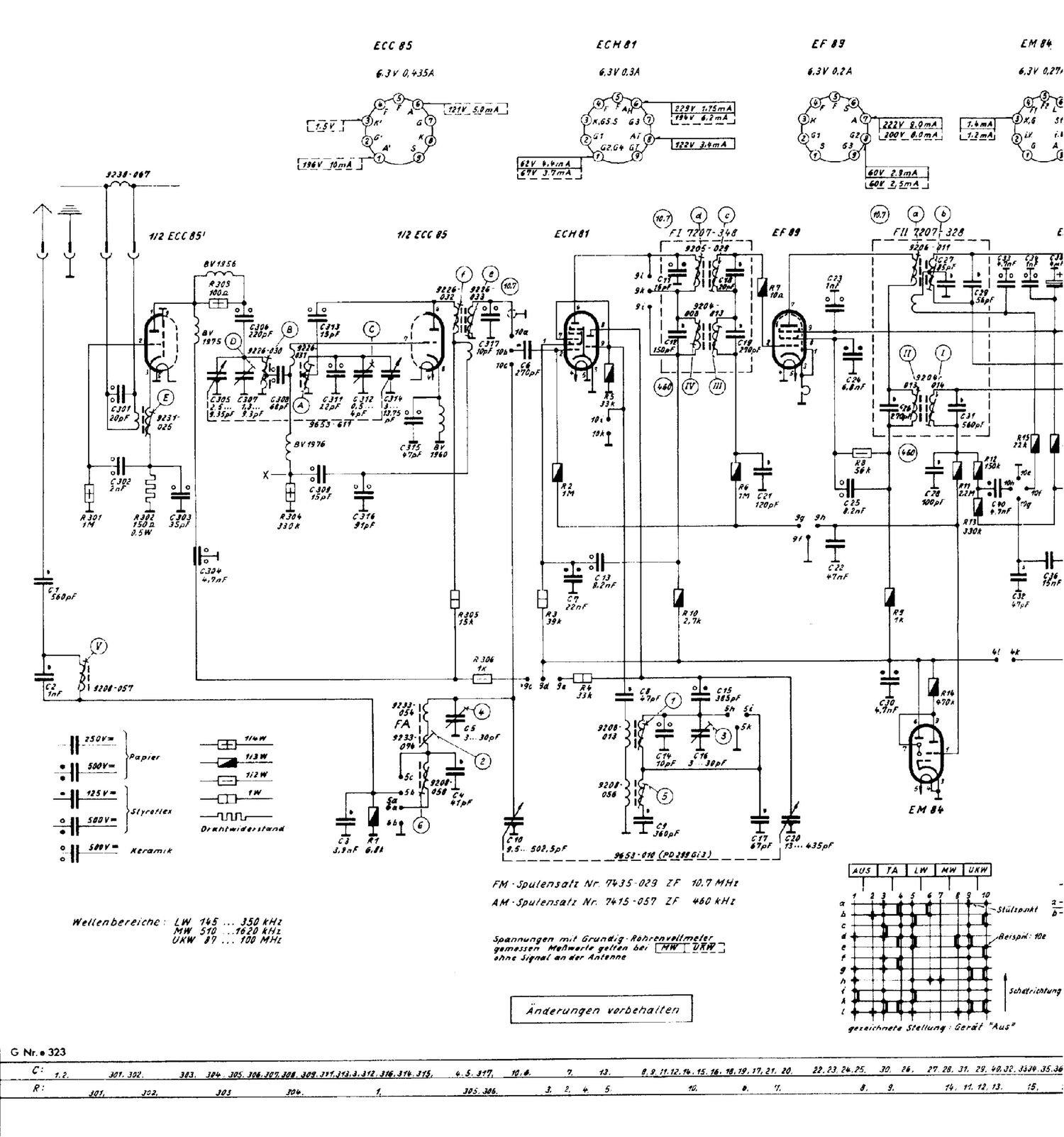 Grundig 4006 Schematic