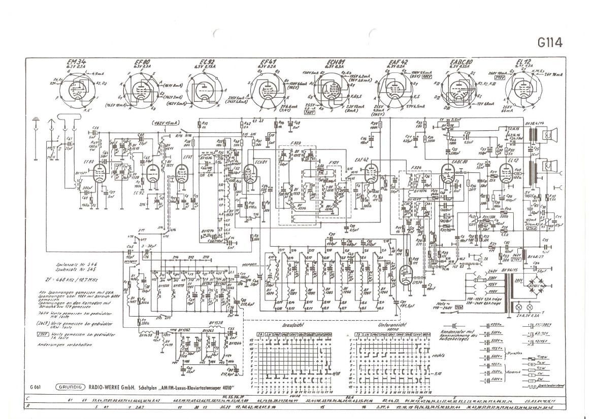 Grundig 4010 GW Schematic