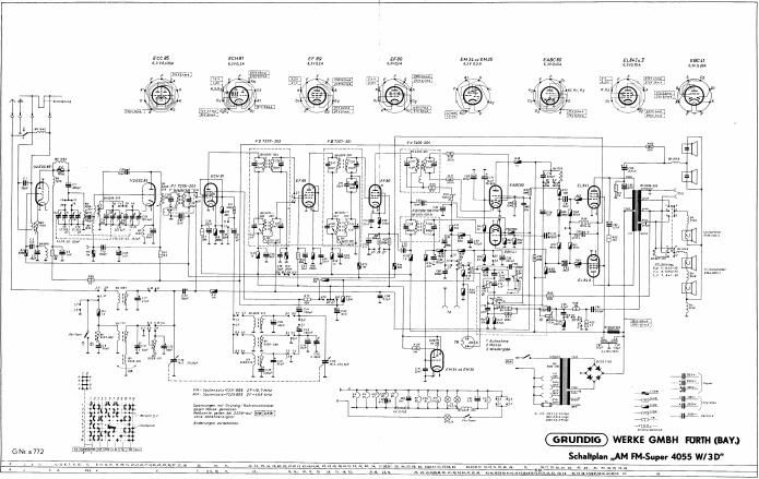 Grundig 4055 W 3 D Schematic