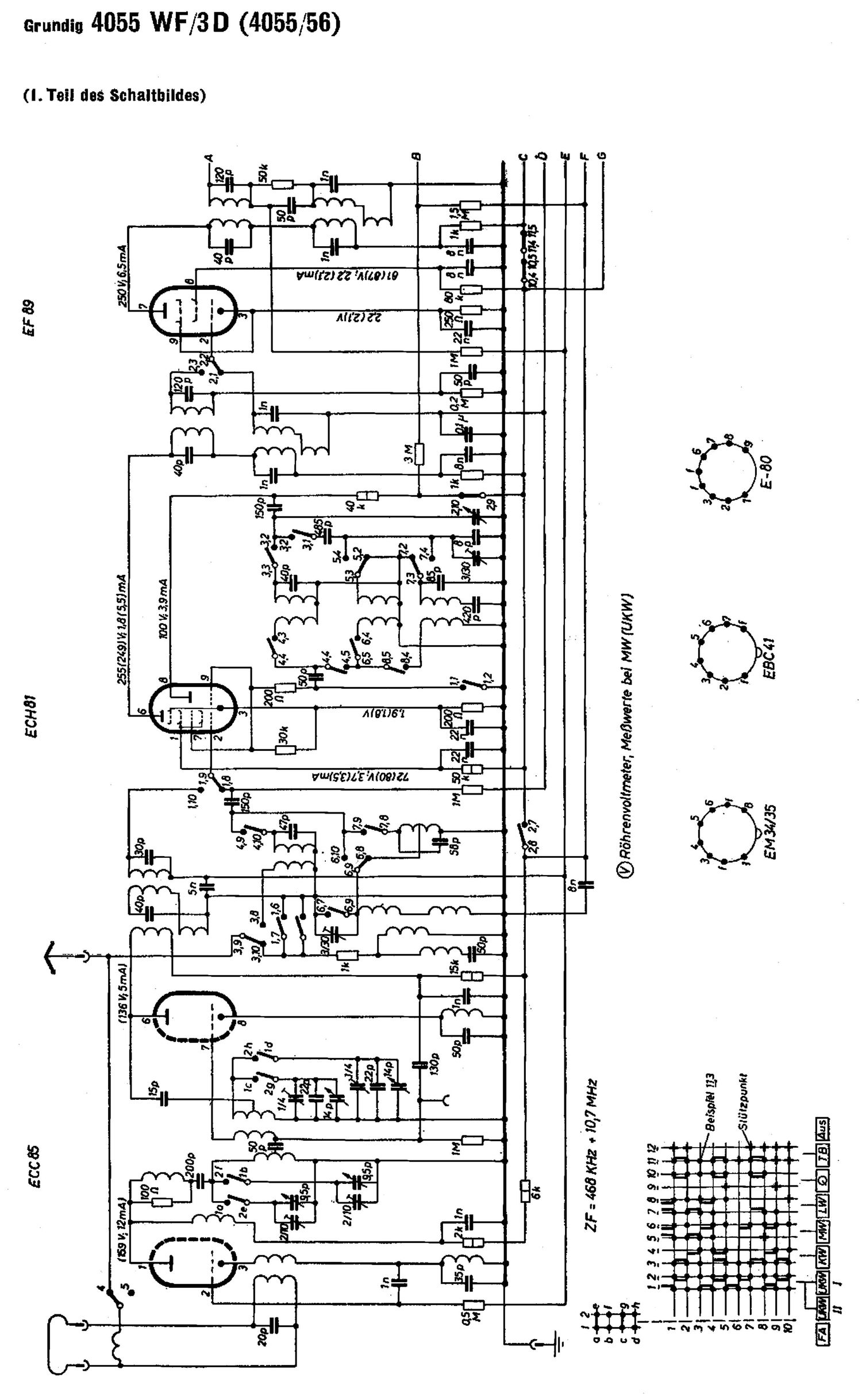 Grundig 4055 WF 3 D Schematic