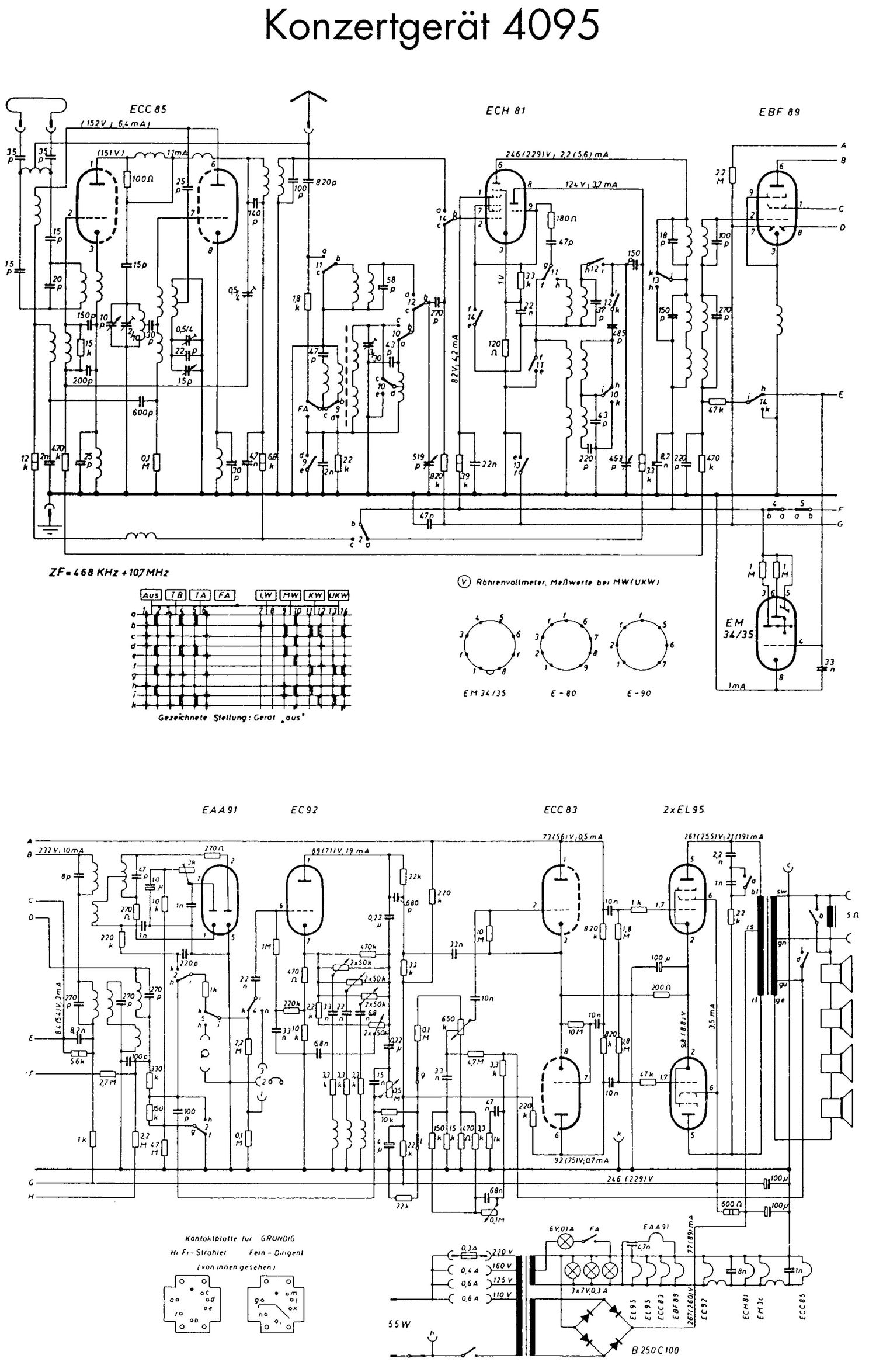 Grundig 4095 Schematic