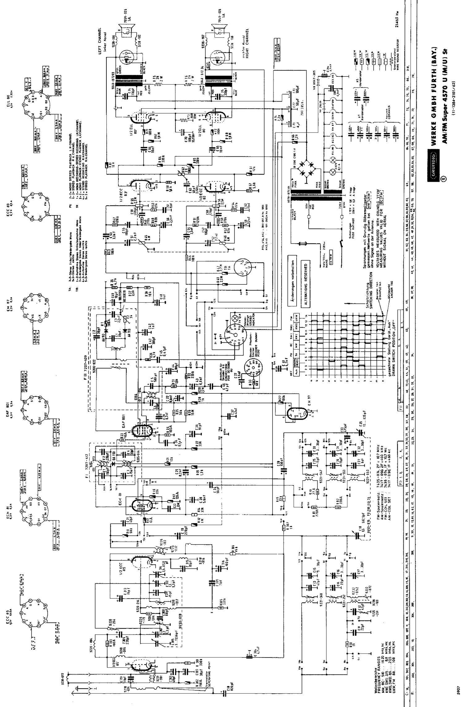 Grundig 4570 U Schematic