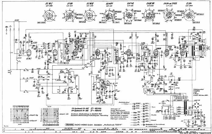 Grundig 7030 W Schematic