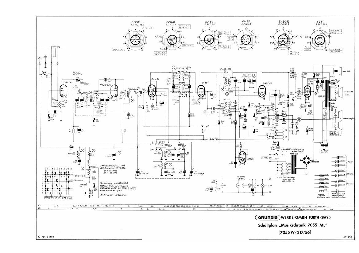 Grundig 7055 ML Schematic