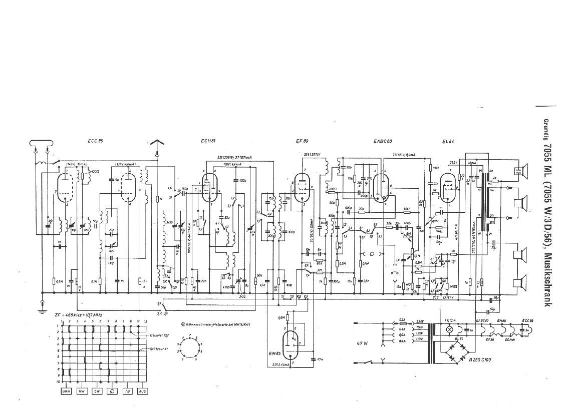 Grundig 7055 ML Schematic 2