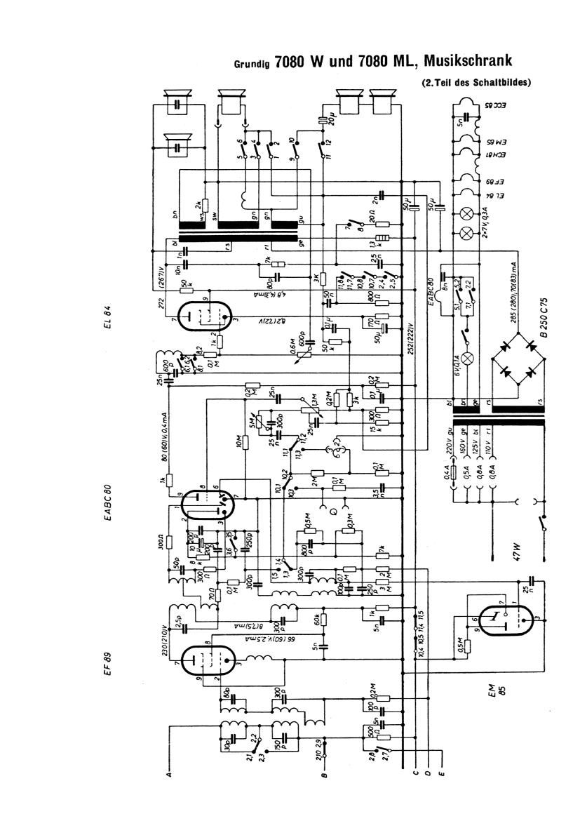 Grundig 7080 ML Schematic