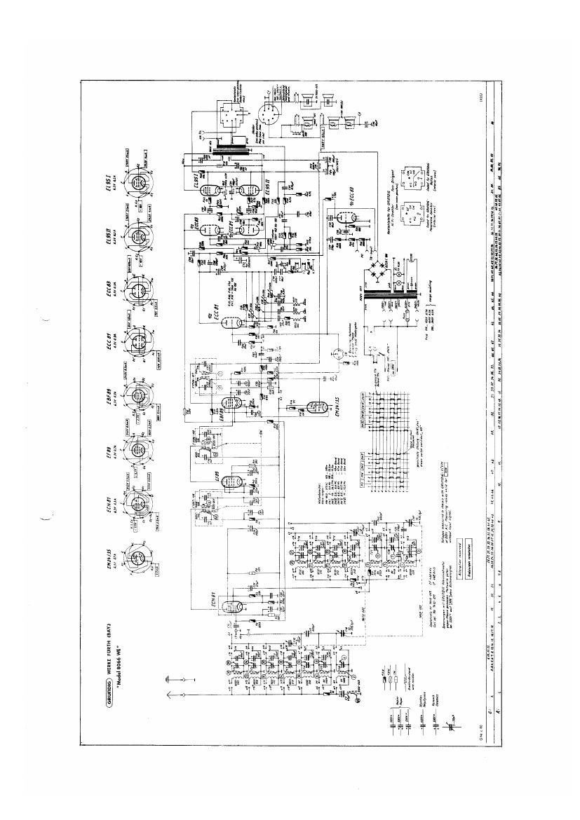 Grundig 8066 WE Schematic