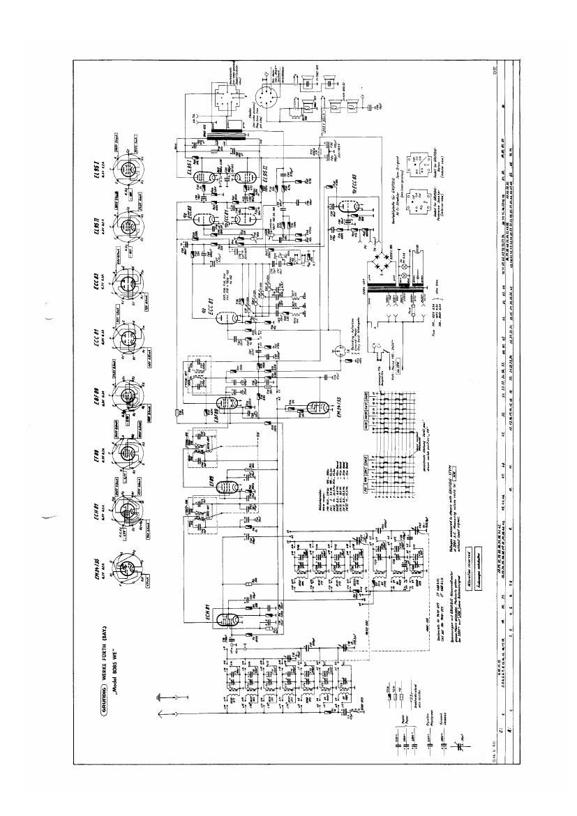 Grundig 8085 WE Schematic