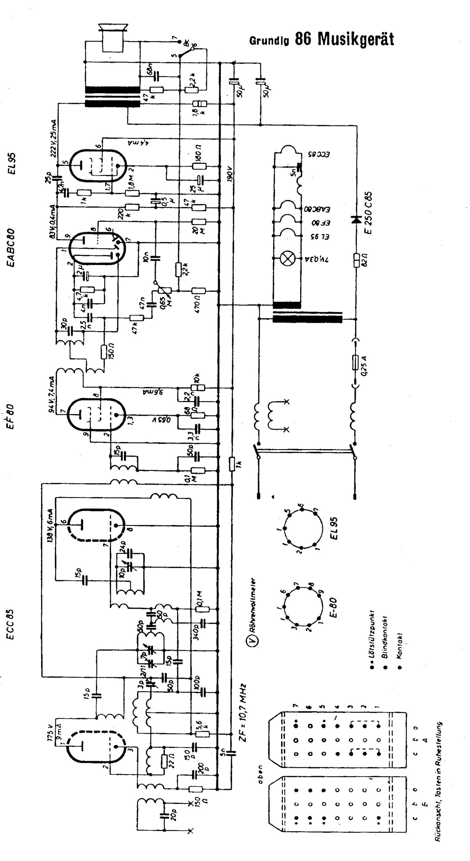 Grundig 86 Schematic