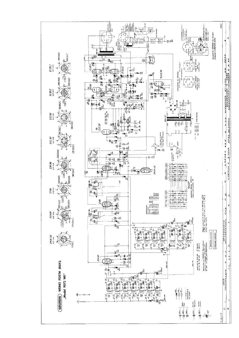 Grundig 9072 WE Schematic