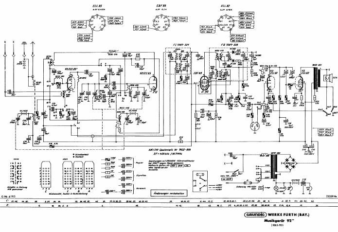 Grundig 92 Schematic