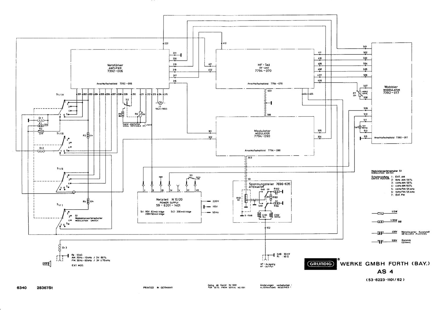 Grundig AS 4 Schematic