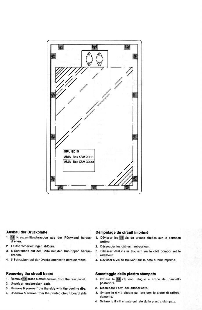 Grundig Aktiv Box XSM 2000 Service Manual