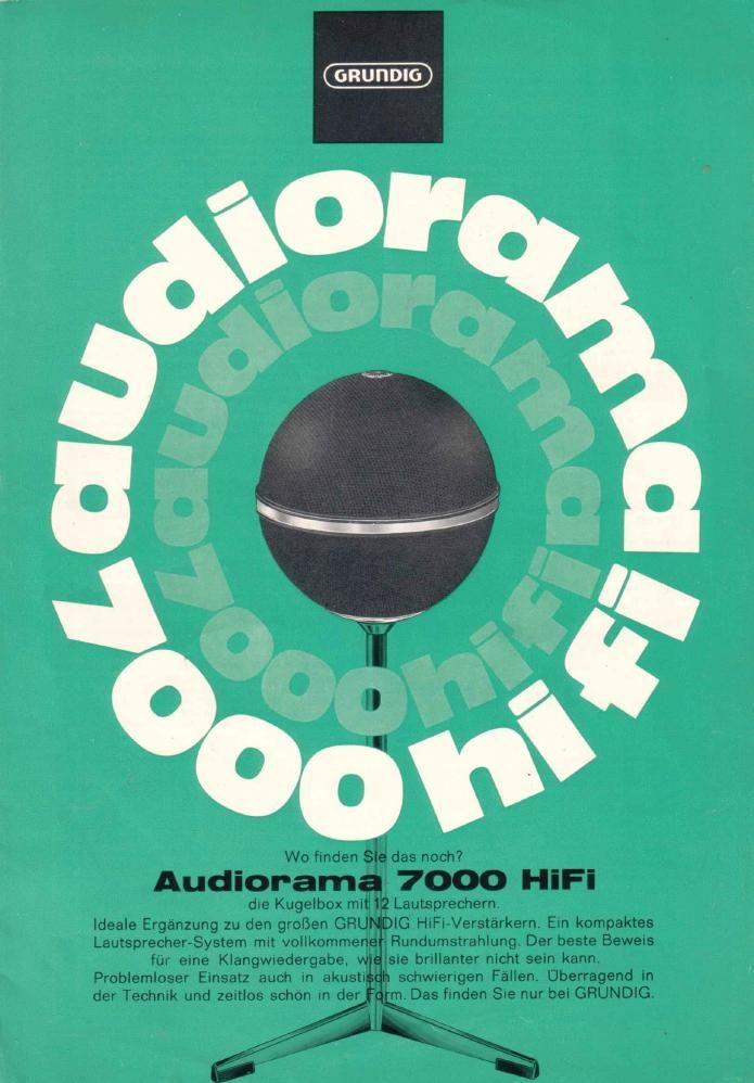 Grundig Audiorama 7000 Brochure