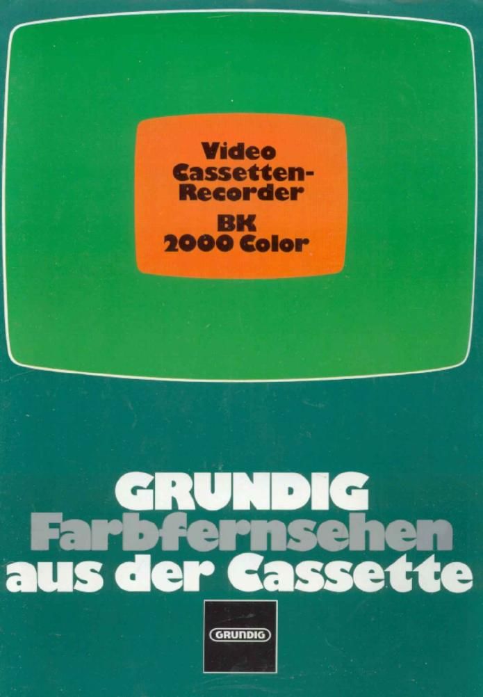 Grundig BK 2000 Brochure