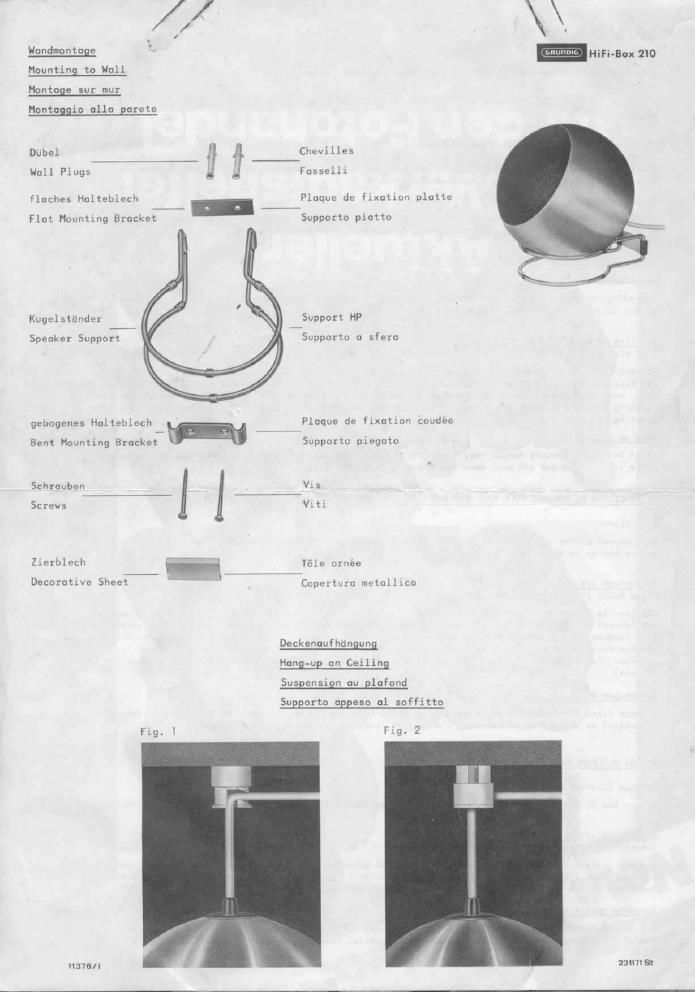 Grundig Box 210 Brochure