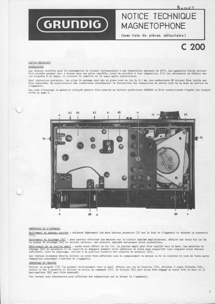Grundig C 200 Automatic Service Manual 2