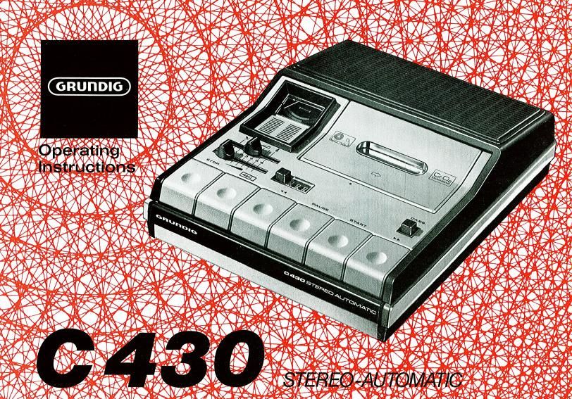 Grundig C 430 Owners Manual