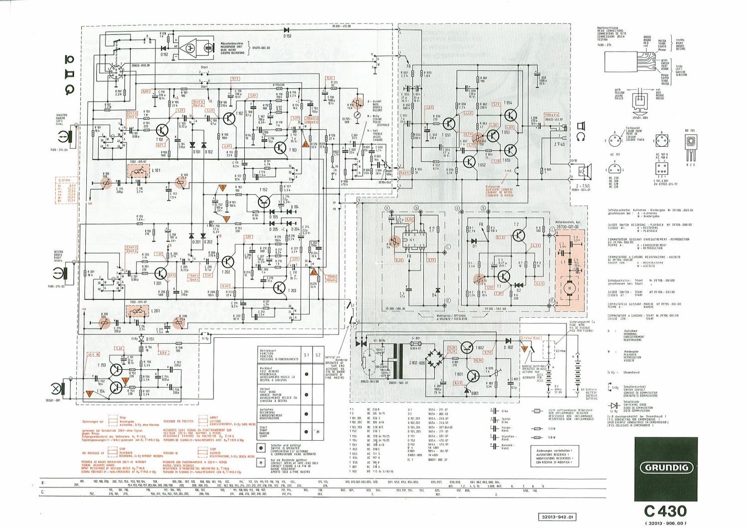 Grundig C 430 Schematic