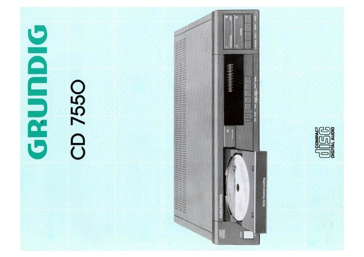 Grundig C 7550 Owners Manual