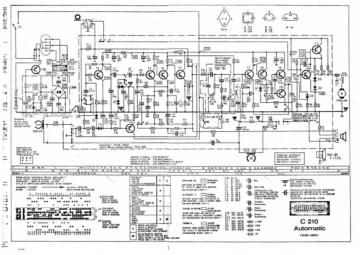 Grundig C210 Automatic Schematic