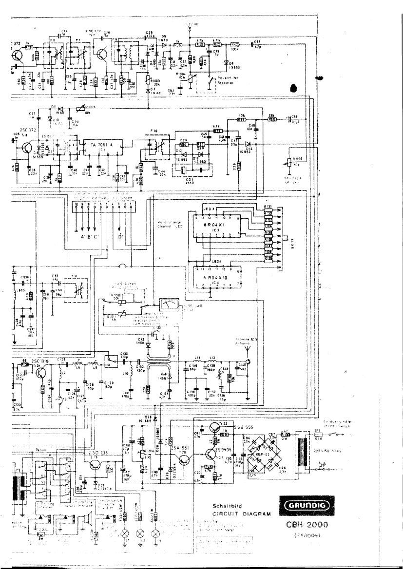 Grundig CBH 2000 Schematic