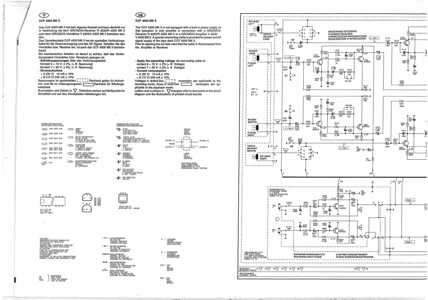 Grundig CCF 4300 Mk2 Schematic