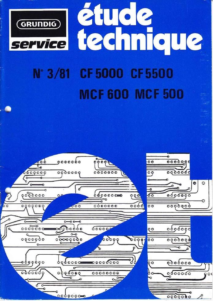 Grundig CF 5000 Service Manual
