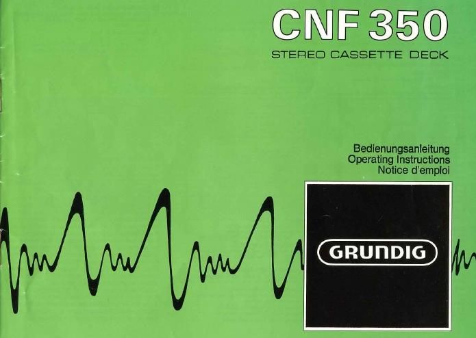 Grundig CNF 350 Owners Manual