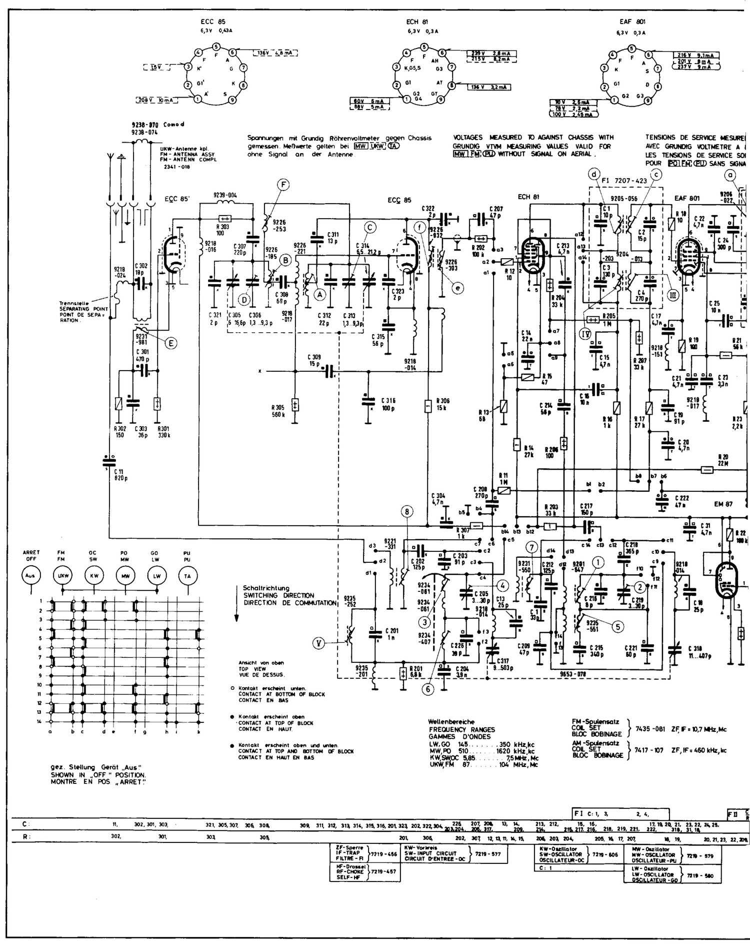 Grundig COMO D Schematic