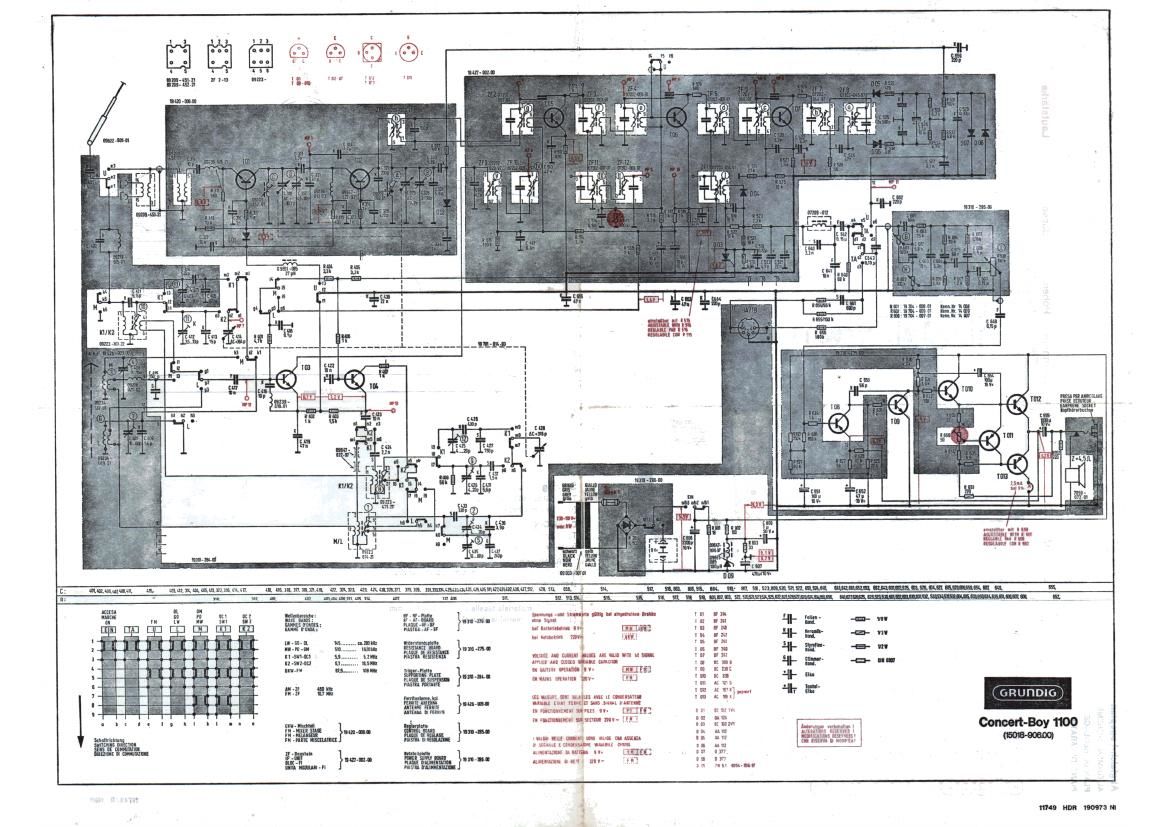 Grundig Concert Boy 1100 Schematic