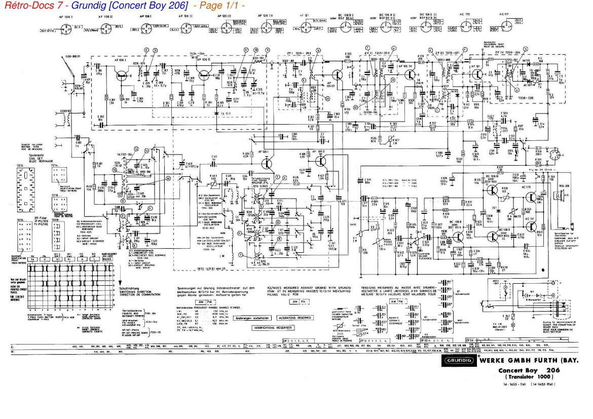 Grundig Concert Boy 206 Schematic