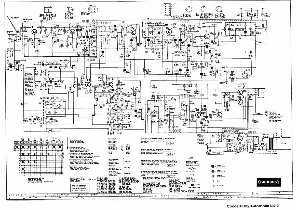 Grundig Concert Boy 210 Schematic