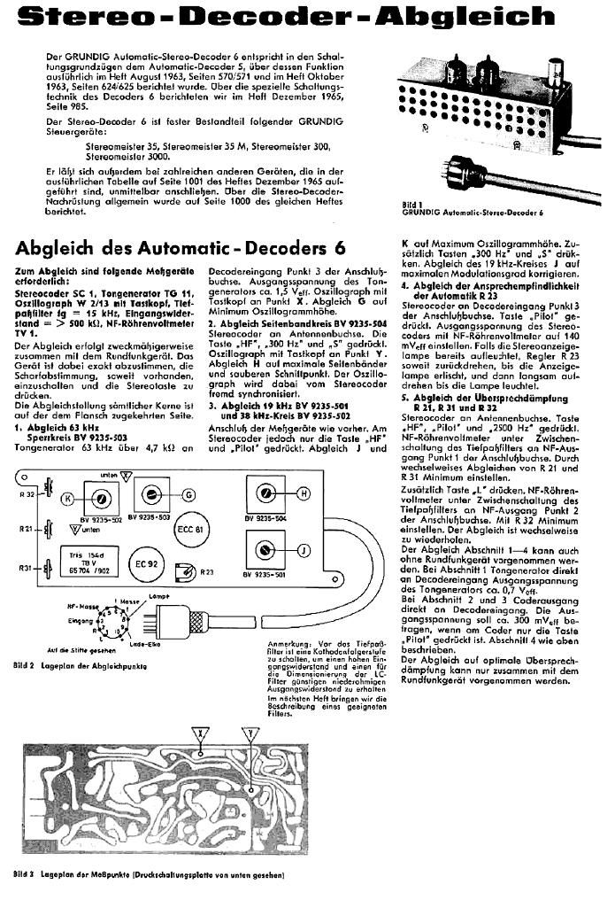 Grundig Decoder 6 Schematic