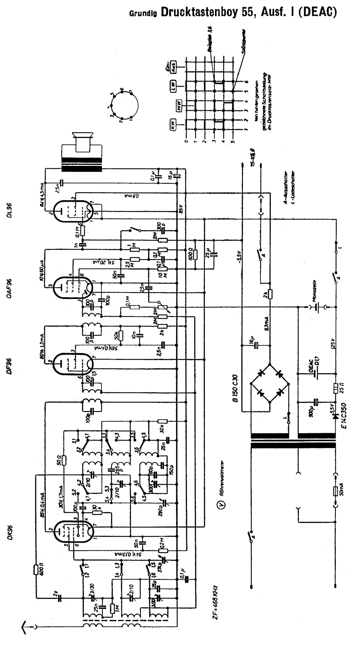 Grundig DrucktastenBoy 55 Schematic