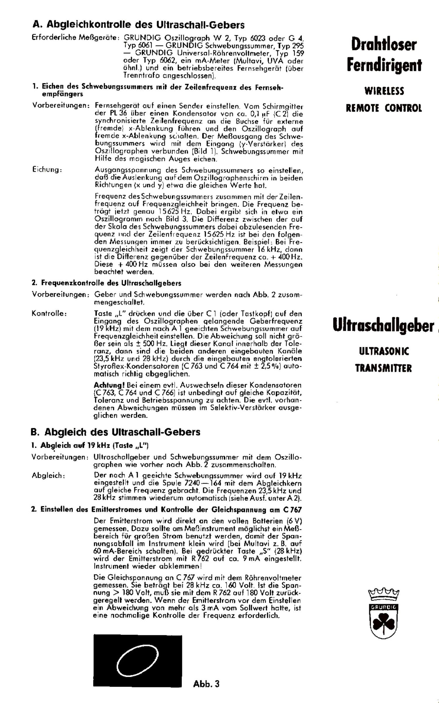 Grundig Fern Dirigent 7659 Service Manual
