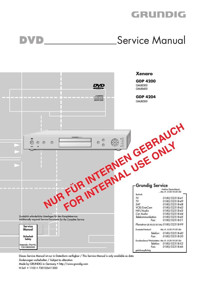 Grundig GDP 4200 Service Manual