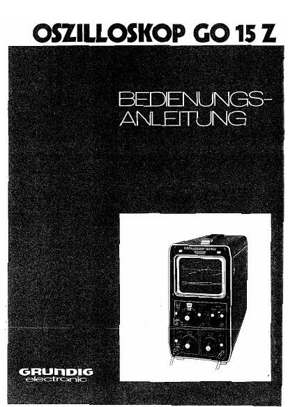 Grundig GO 15 Z Owners Manual