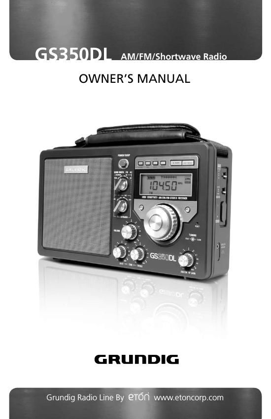 Grundig GS 350 DL Owners Manual