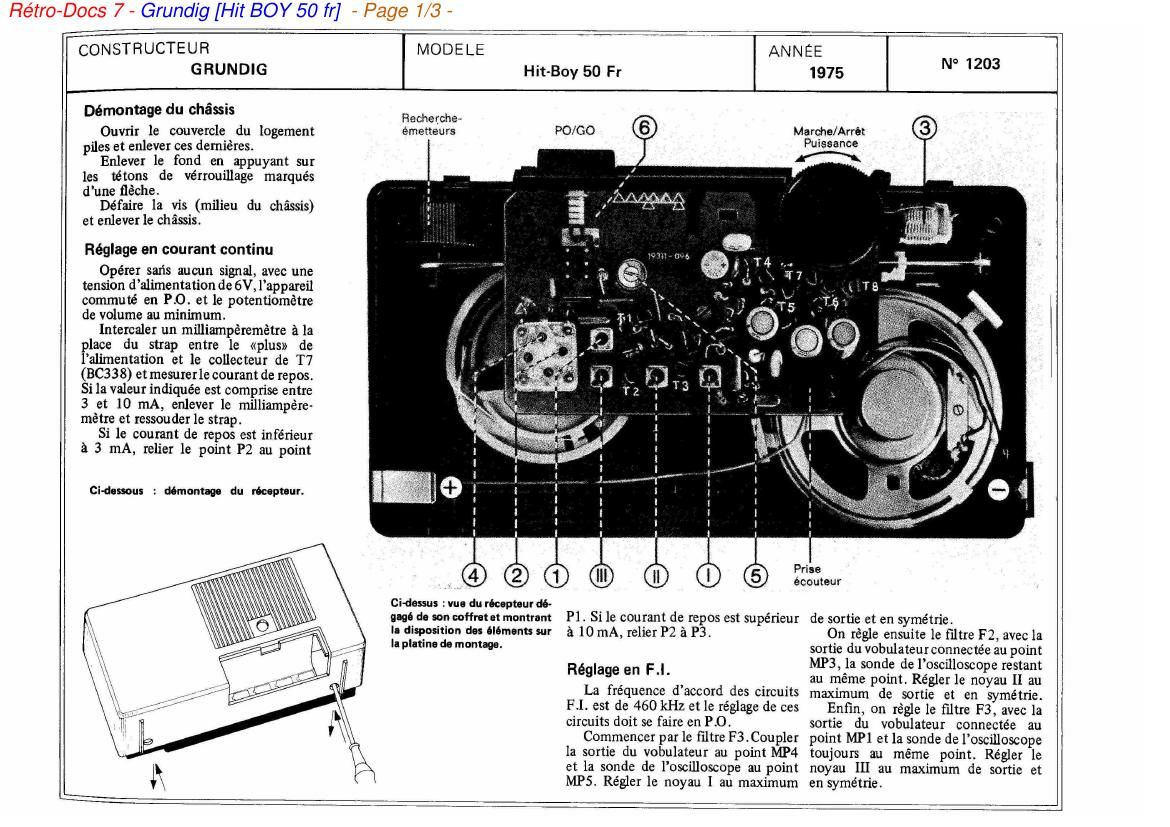 Grundig Hit BOY 50 fr Service Manual