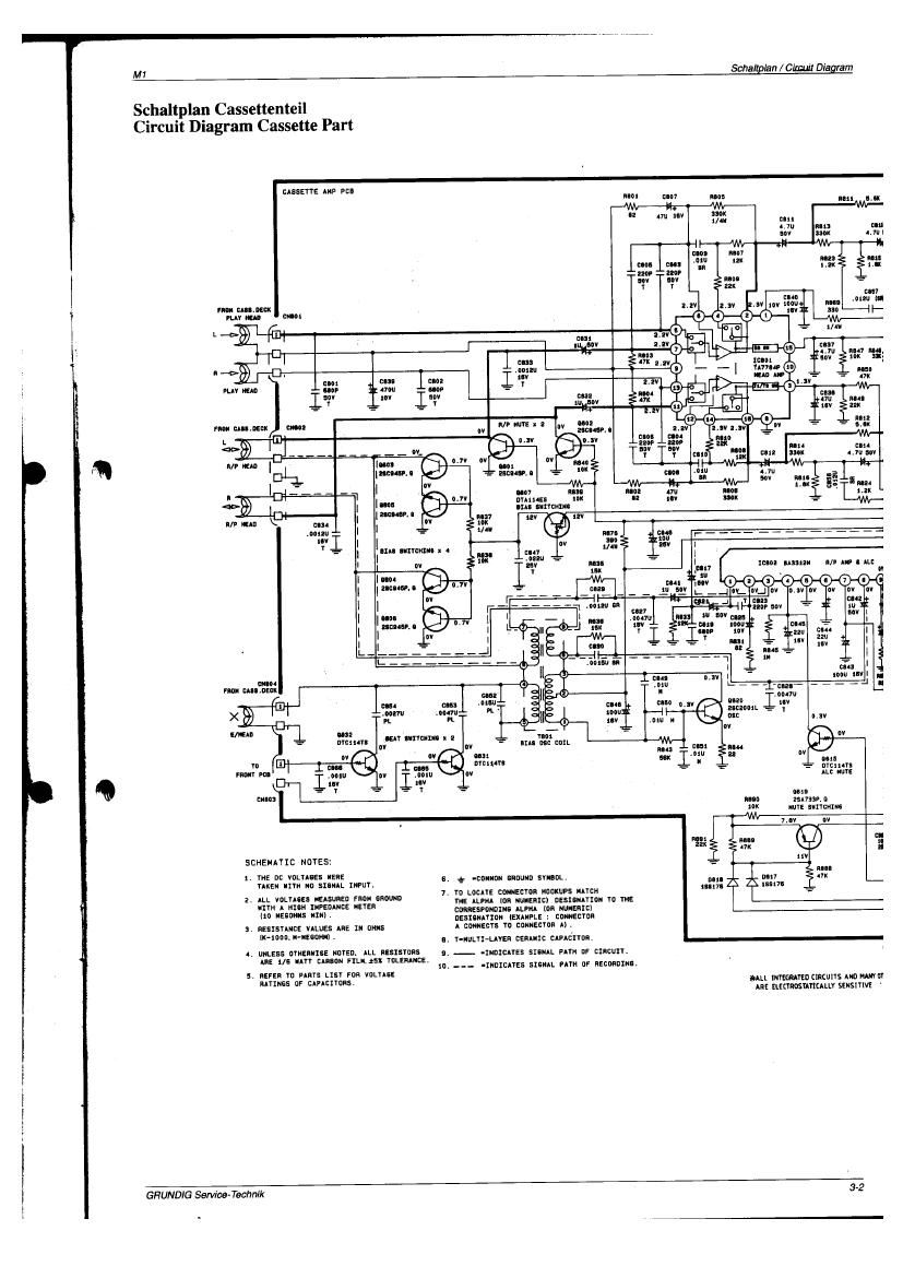 Grundig M 1 Schematic