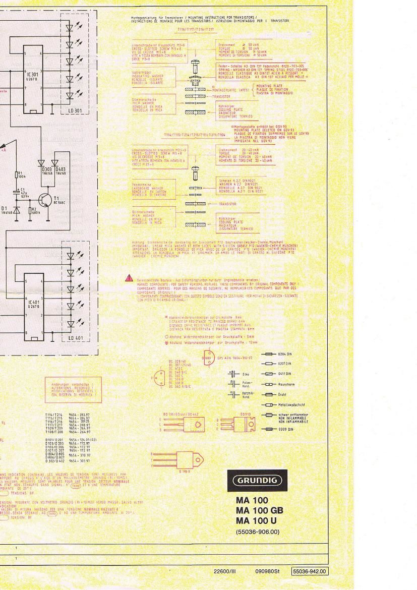 Grundig M 100 U Schematic