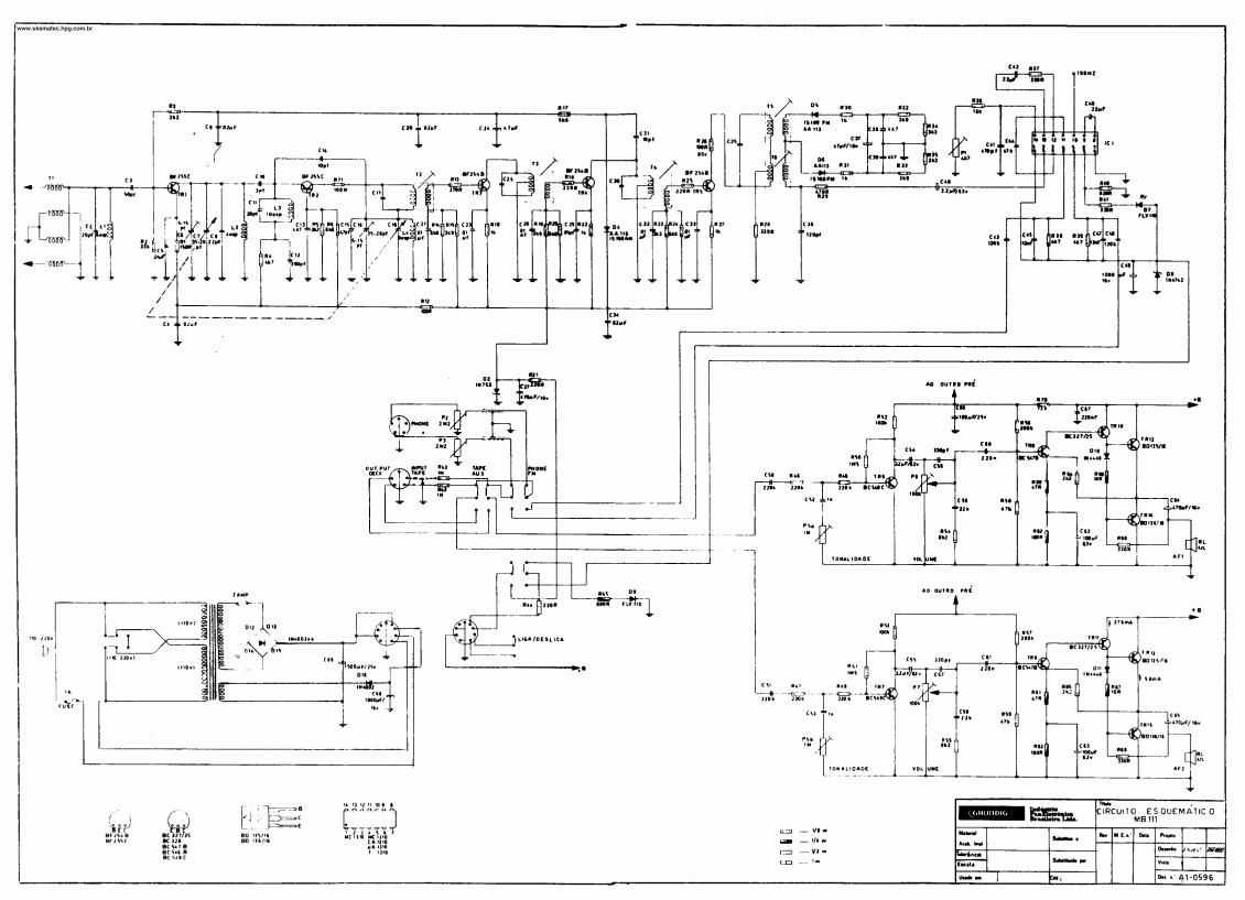 Grundig MB 111 Schematic