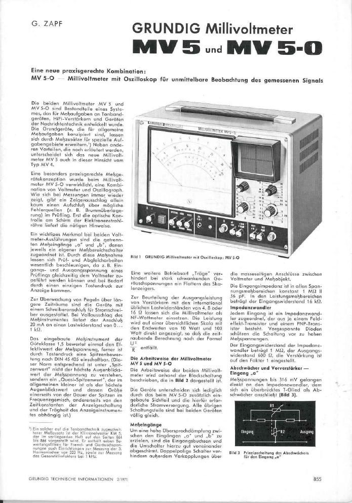 Grundig MV 5 0 Service Manual