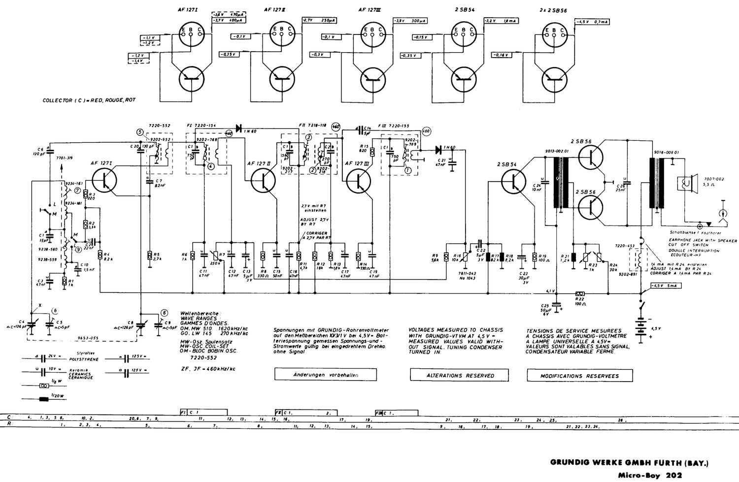 Grundig Micro Boy 202 Schematic