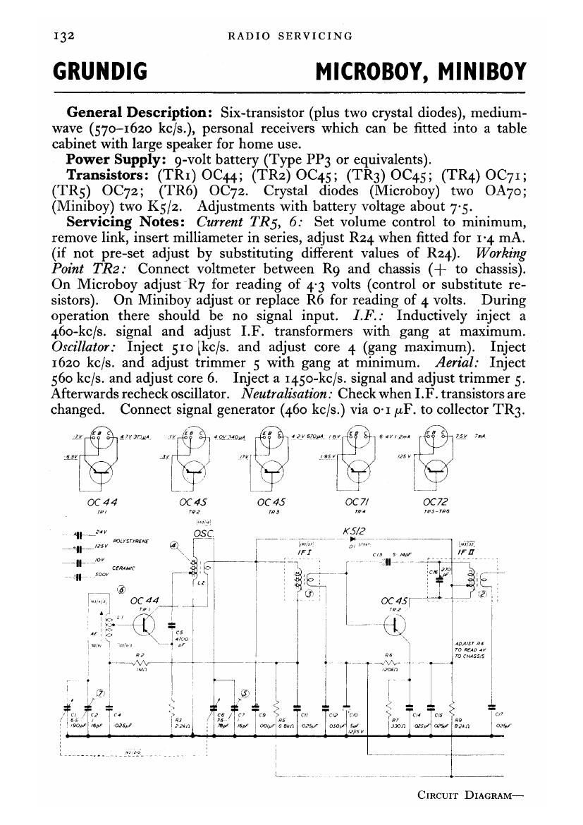 Grundig Micro Boy Schematic